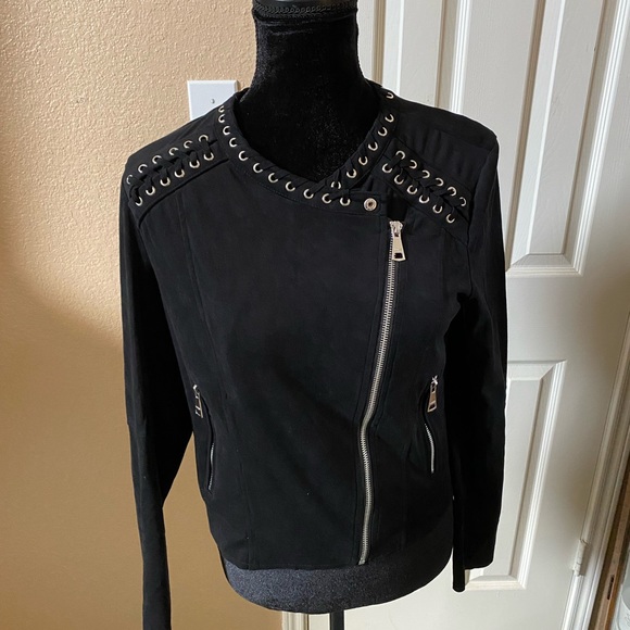 Vigoss Black Zipper Jacket / Blouse - Picture 2 of 5